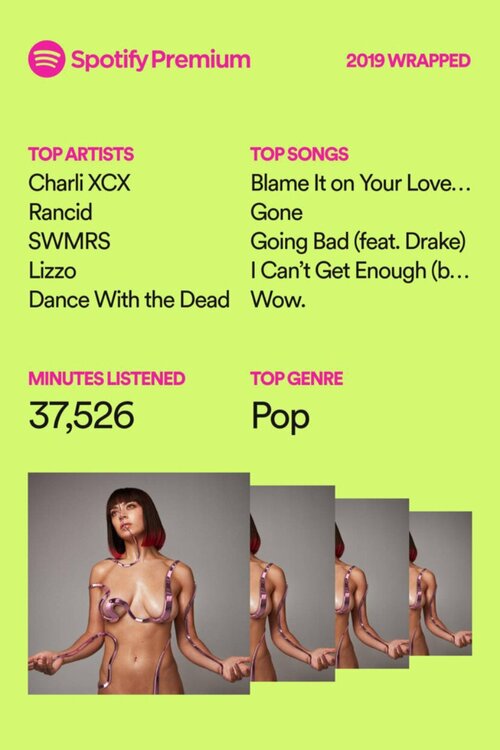 2019 Spotify Wrapped Stats 1